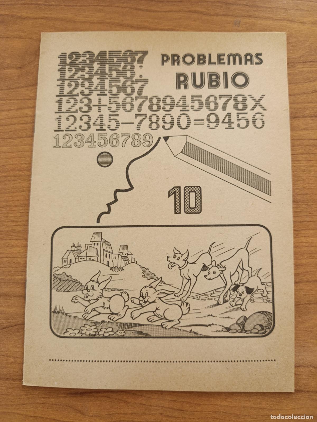 Libros de segunda mano: CARTILLA ESCOLAR PROBLEMAS RUBIO. N&ordm; 10. 1978. SIN USO PROCEDE DE TIENDA