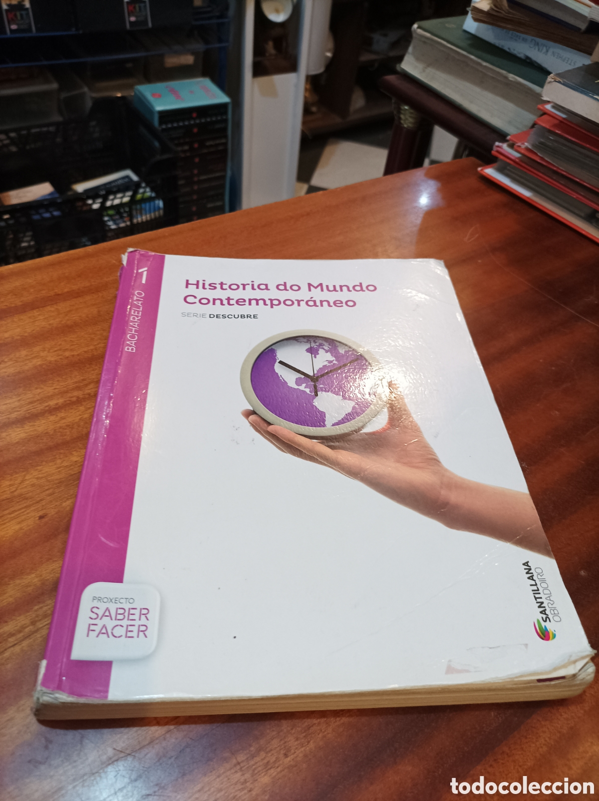 Libros de segunda mano: HISTORIA DO MUNDO CONTEMPOR&Aacute;NEO SERIE DESCUBRE BACHARELATO 1.SANTILLANA2015