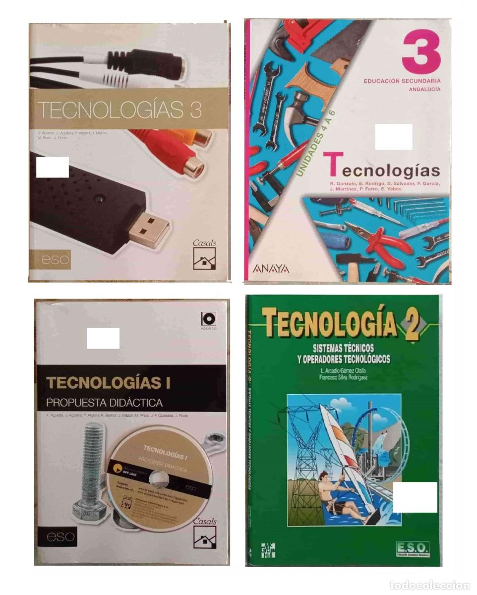 Libros de segunda mano: TECNOLOG&Iacute;A - 10 LIBROS ESCOLARES GRANDES