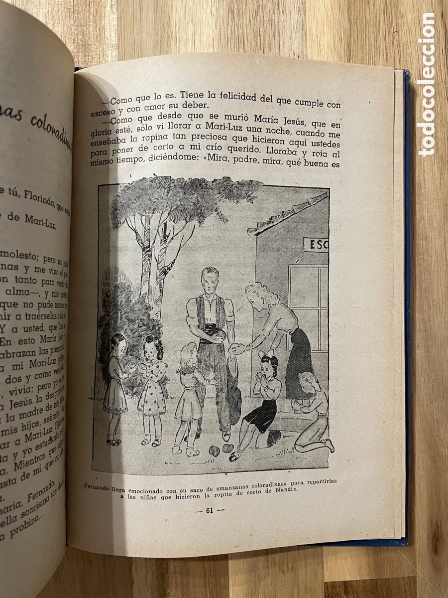Libros de segunda mano: Mari Luz. Libro de lectura para ni&ntilde;as. 1944. Libro escolar. - Foto 3