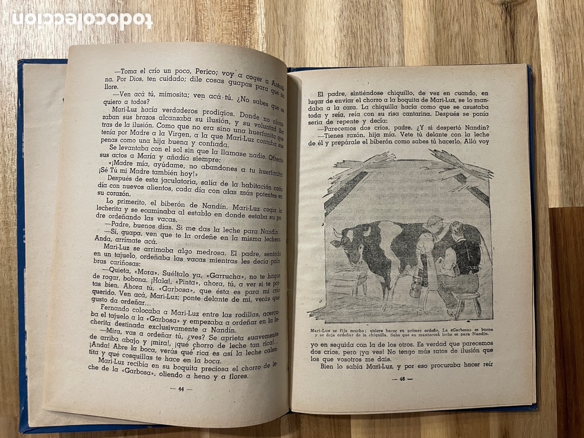 Libros de segunda mano: Mari Luz. Libro de lectura para ni&ntilde;as. 1944. Libro escolar. - Foto 4