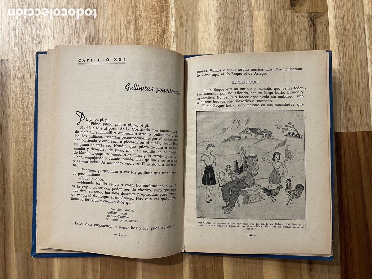 Libros de segunda mano: Mari Luz. Libro de lectura para ni&ntilde;as. 1944. Libro escolar. - Foto 6