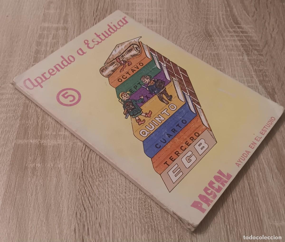 Libros de segunda mano: LIBRO DE TEXTO EGB APRENDO A ESTUDIAR 5 AYUDA EN EL ESTUDIO PASCAL 1983 - Foto 3