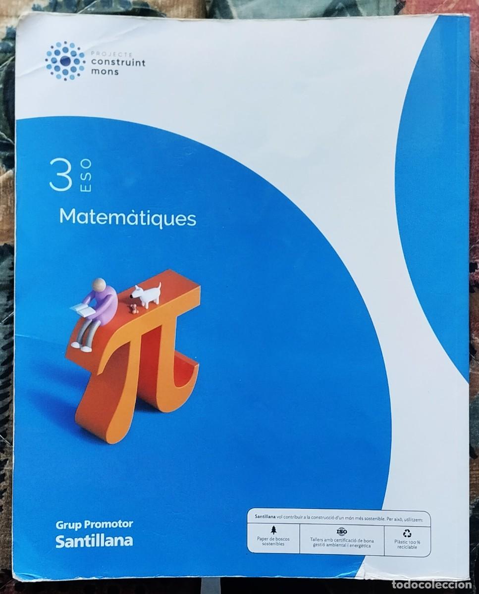 Libros de segunda mano: LIBRO DE TEXTO. MATEM&Agrave;TIQUES. LIBRO EN LENGUA CATALANA - Foto 2
