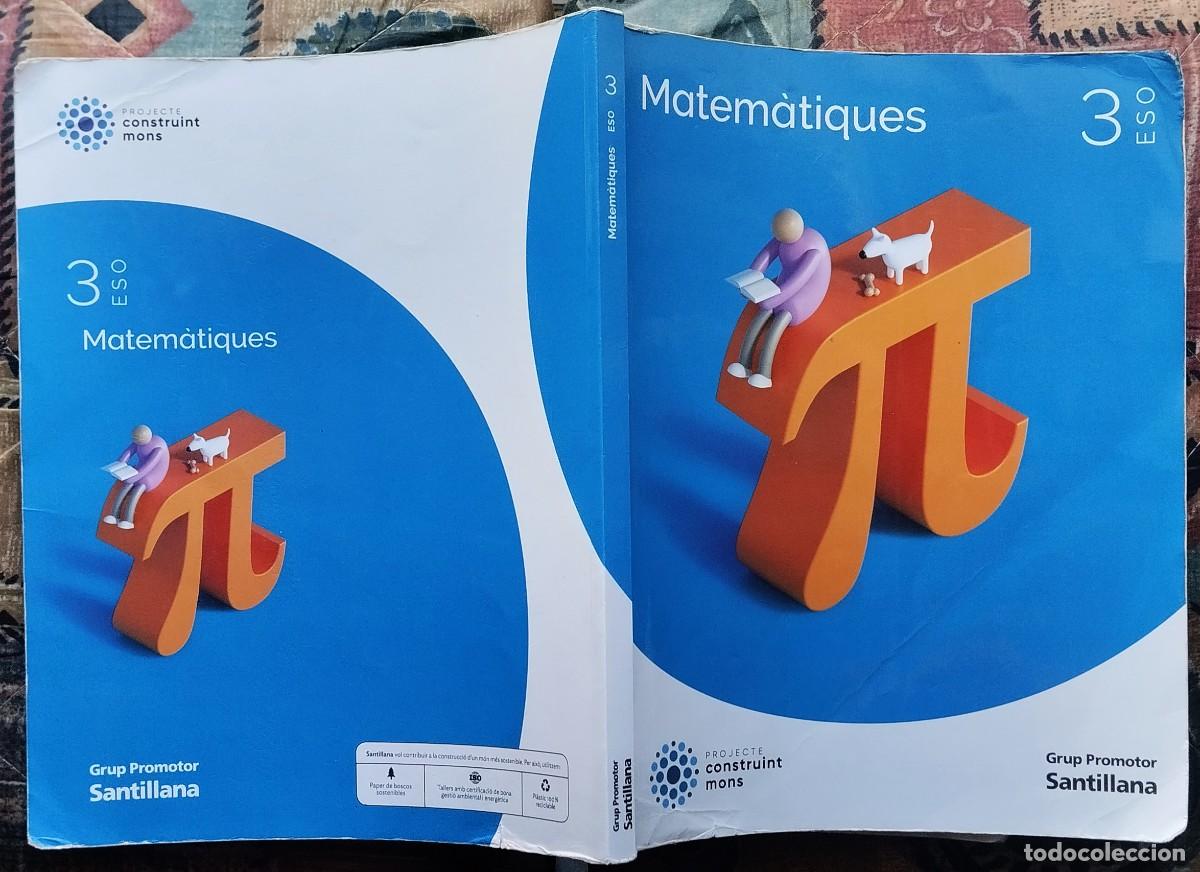 Libros de segunda mano: LIBRO DE TEXTO. MATEM&Agrave;TIQUES. LIBRO EN LENGUA CATALANA - Foto 3