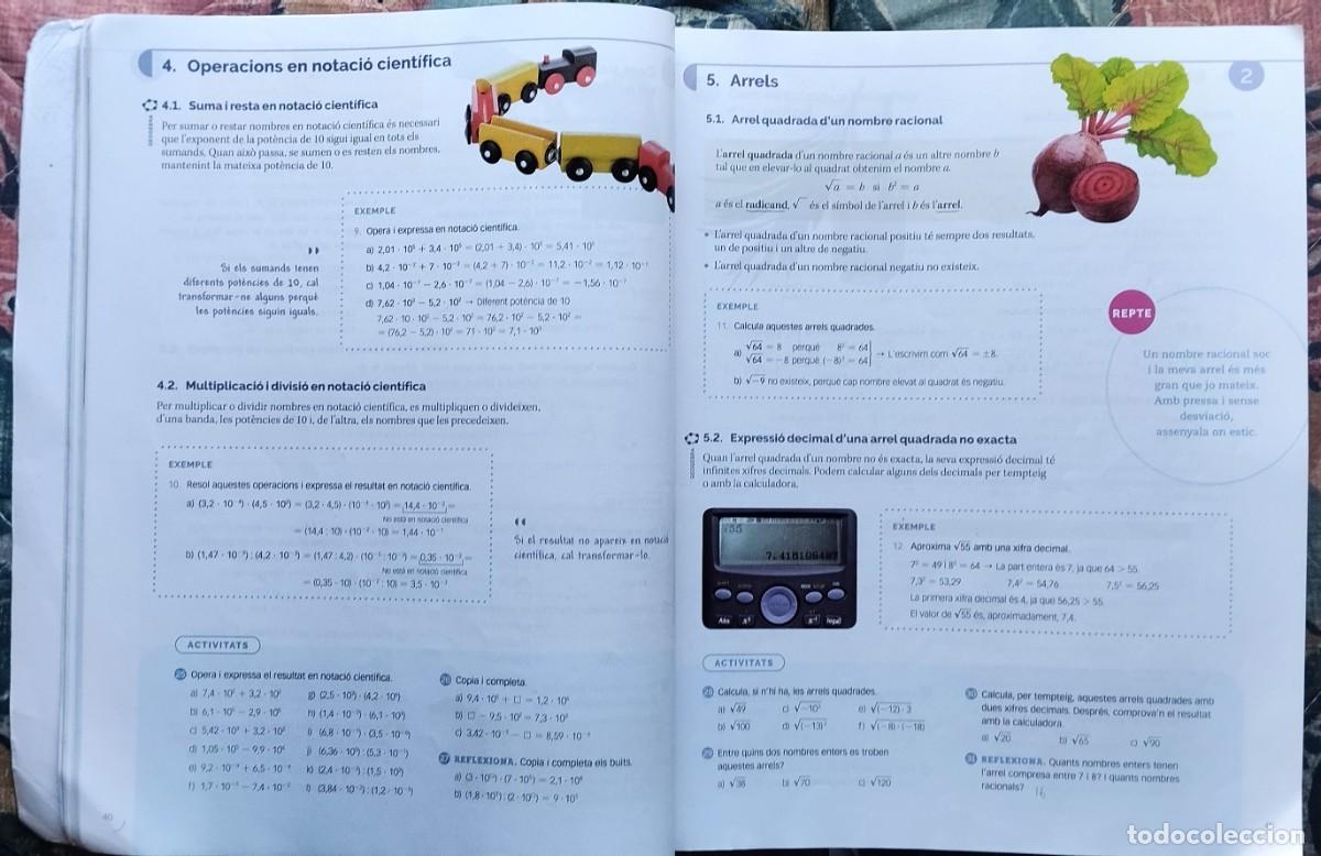 Libros de segunda mano: LIBRO DE TEXTO. MATEM&Agrave;TIQUES. LIBRO EN LENGUA CATALANA - Foto 4
