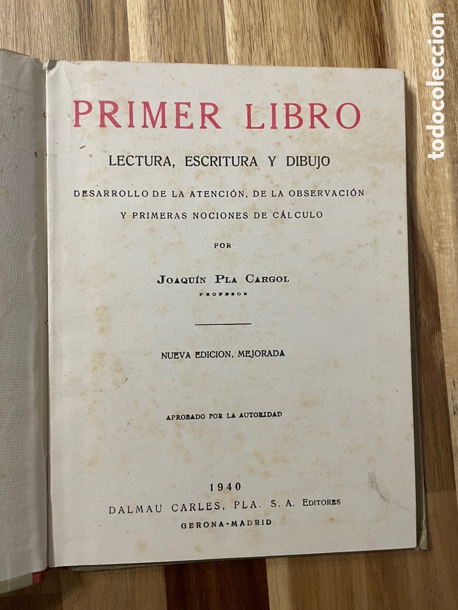 Libros de segunda mano: Dos ejemplares: Primer Libro. Ediciones de 1940 y 1941. - Foto 3