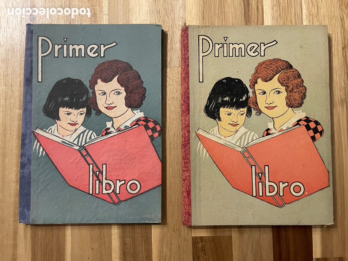 Livros em segunda m&atilde;o: Dos ejemplares: Primer Libro. Ediciones de 1940 y 1941.