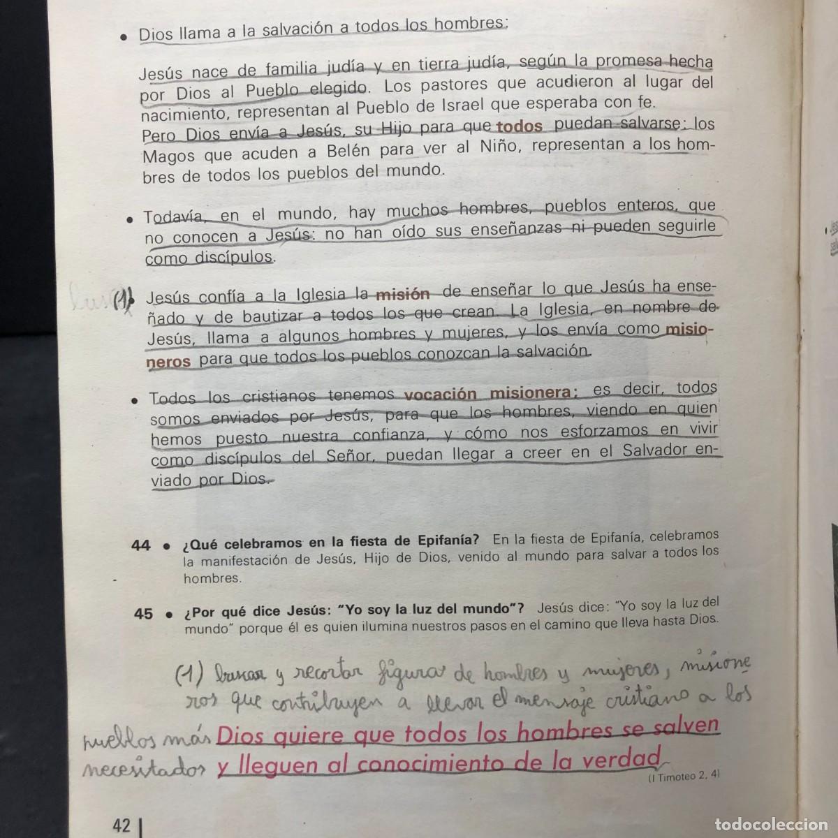 Libros de segunda mano: CATECISMO ESCOLAR - 1970 - LIBRO DE TEXTO ESCOLAR / 1813 - Foto 5