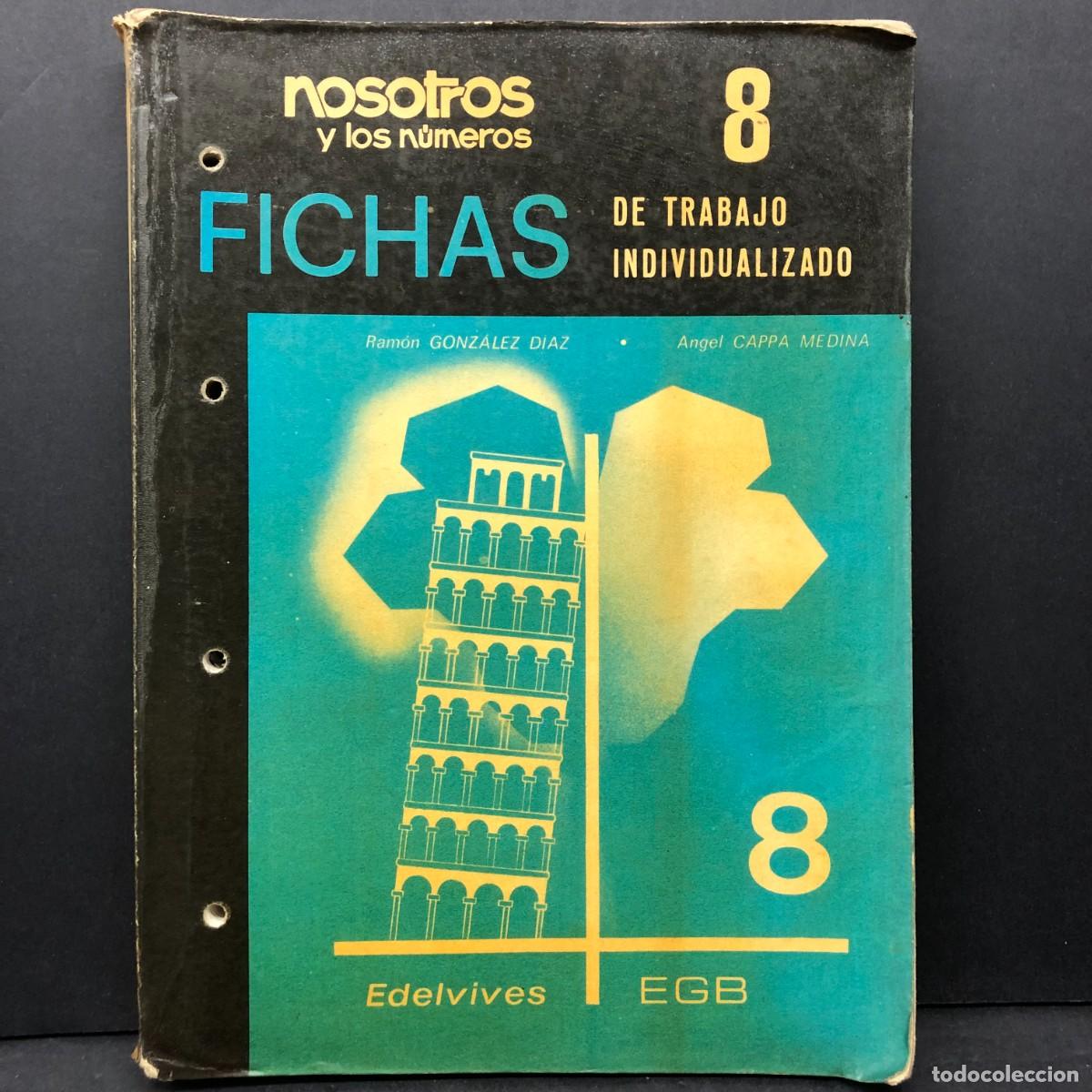 Libros de segunda mano: FICHAS DE TRABAJO INDIVIDUALIZADO - 8&ordm; - EDELVIVES - EGB - RAM&Oacute;N GONZ&Aacute;LEZ D&Iacute;AZ / 1913