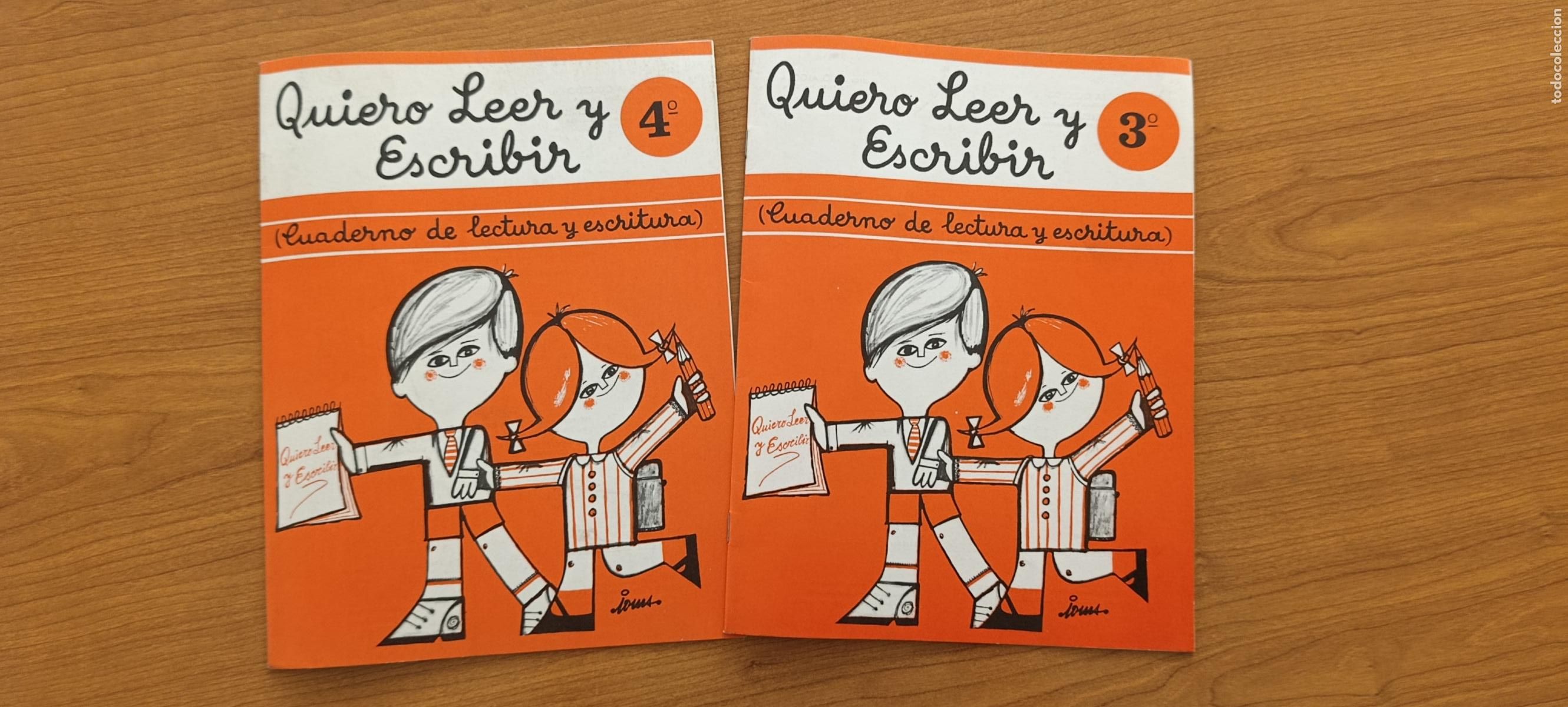 Libros de segunda mano: CARTILLA ESCOLAR. QUIERO LEER Y ESCRIBIR. N&ordm; 3 Y 4. SIN USO PROCEDE DE TIENDA
