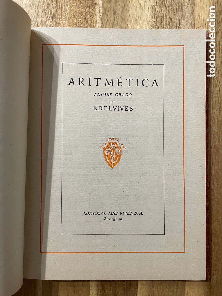 Libros de segunda mano: Aritm&eacute;tica. Primer grado. Luis Vives. 1948. - Foto 2