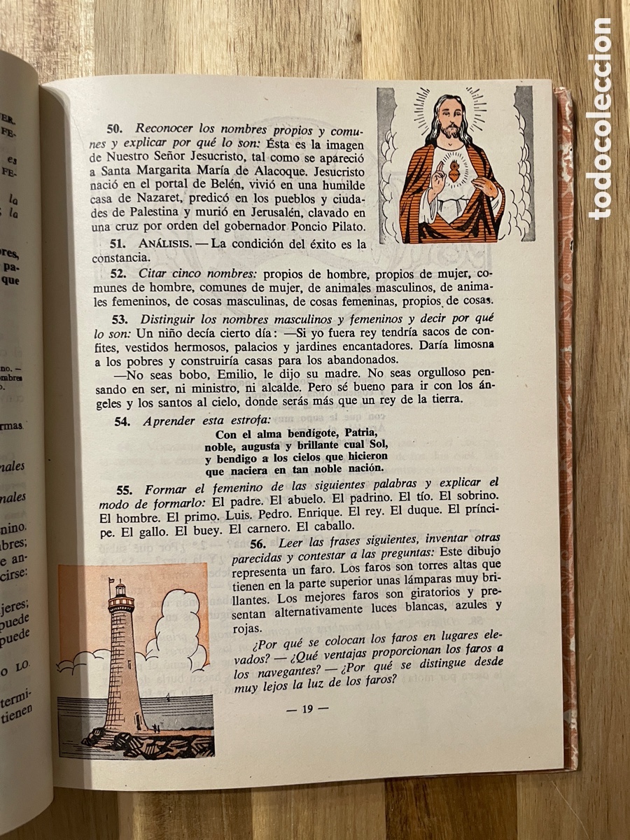 Libros de segunda mano: Gram&aacute;tica. Primer grado. Luis Vives. A&ntilde;o 1952. - Foto 4