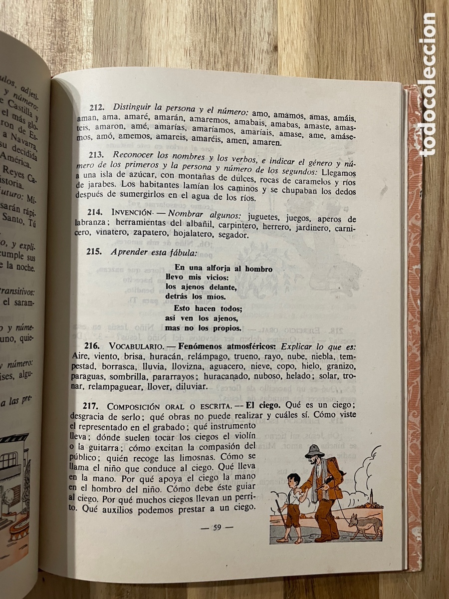 Libros de segunda mano: Gram&aacute;tica. Primer grado. Luis Vives. A&ntilde;o 1952. - Foto 5