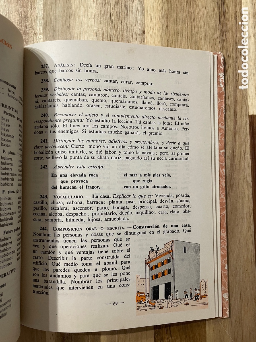 Libros de segunda mano: Gram&aacute;tica. Primer grado. Luis Vives. A&ntilde;o 1952. - Foto 6