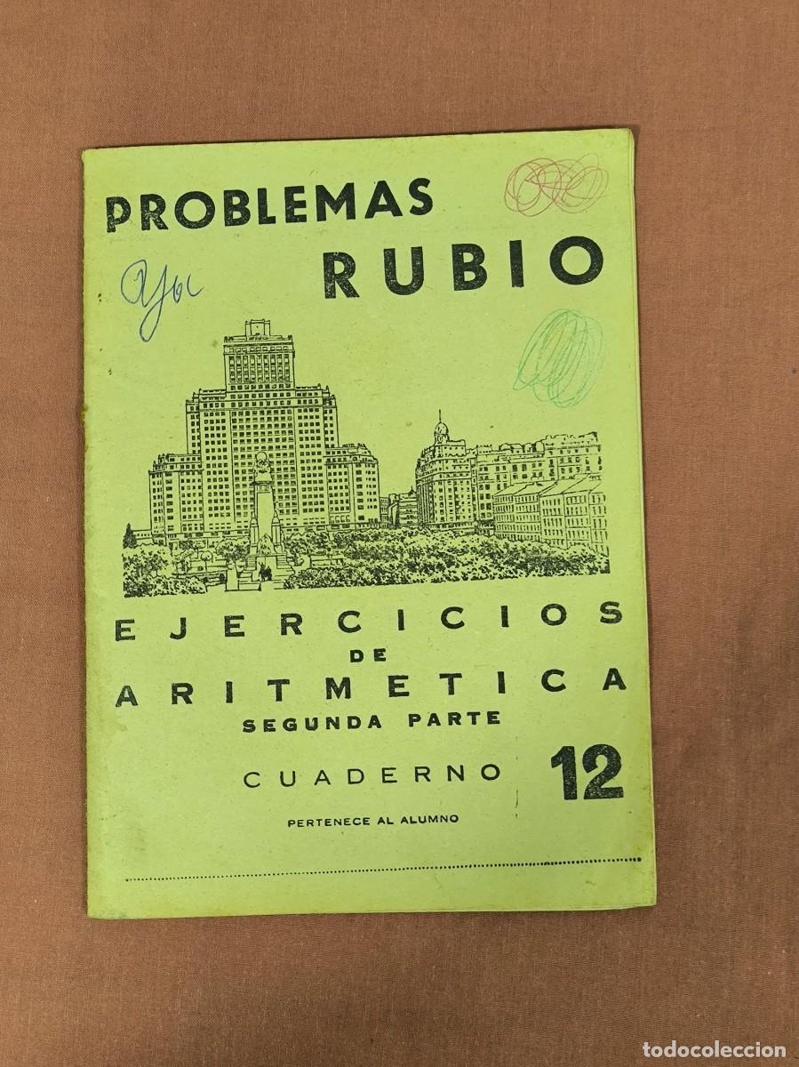 Second hand books: Cuaderno Problemas Rubio Aritm&eacute;tica 2&ordf; Parte N&ordm; 12 &ndash; Vintage Escolar