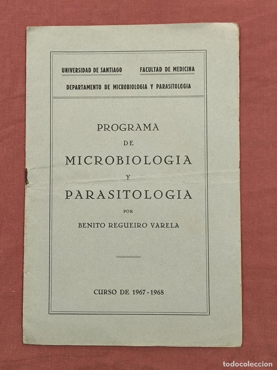 Libros de segunda mano: Programa de Microbiolog&iacute;a y Parasitolog&iacute;a Universidad de Santiago 1967 Medicina