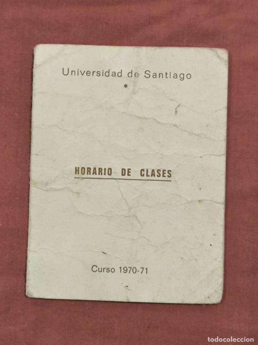 Livros em segunda m&atilde;o: Horario de Clases Universidad de Santiago Curso 1970-71 &ndash; Agenda Escolar Editorial Labor