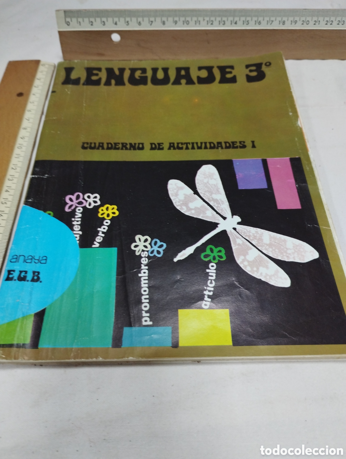 Libros de segunda mano: Lenguaje 3&deg; EGB. Cuaderno de actividades 1. Anaya, 1972