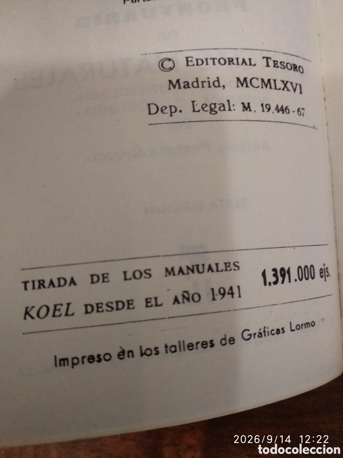 Libros de segunda mano: Prontuario de ciencias naturales 22 - Foto 14