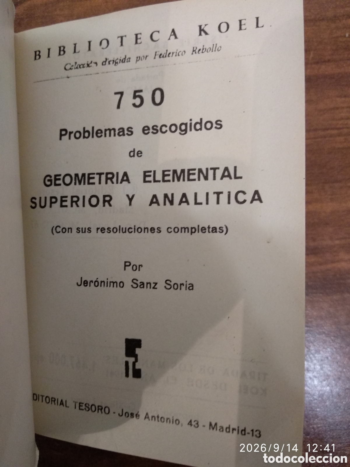 Libros de segunda mano: KOEL 750 PROBLEMAS DE GEOMETR&Iacute;A 47 - Foto 14