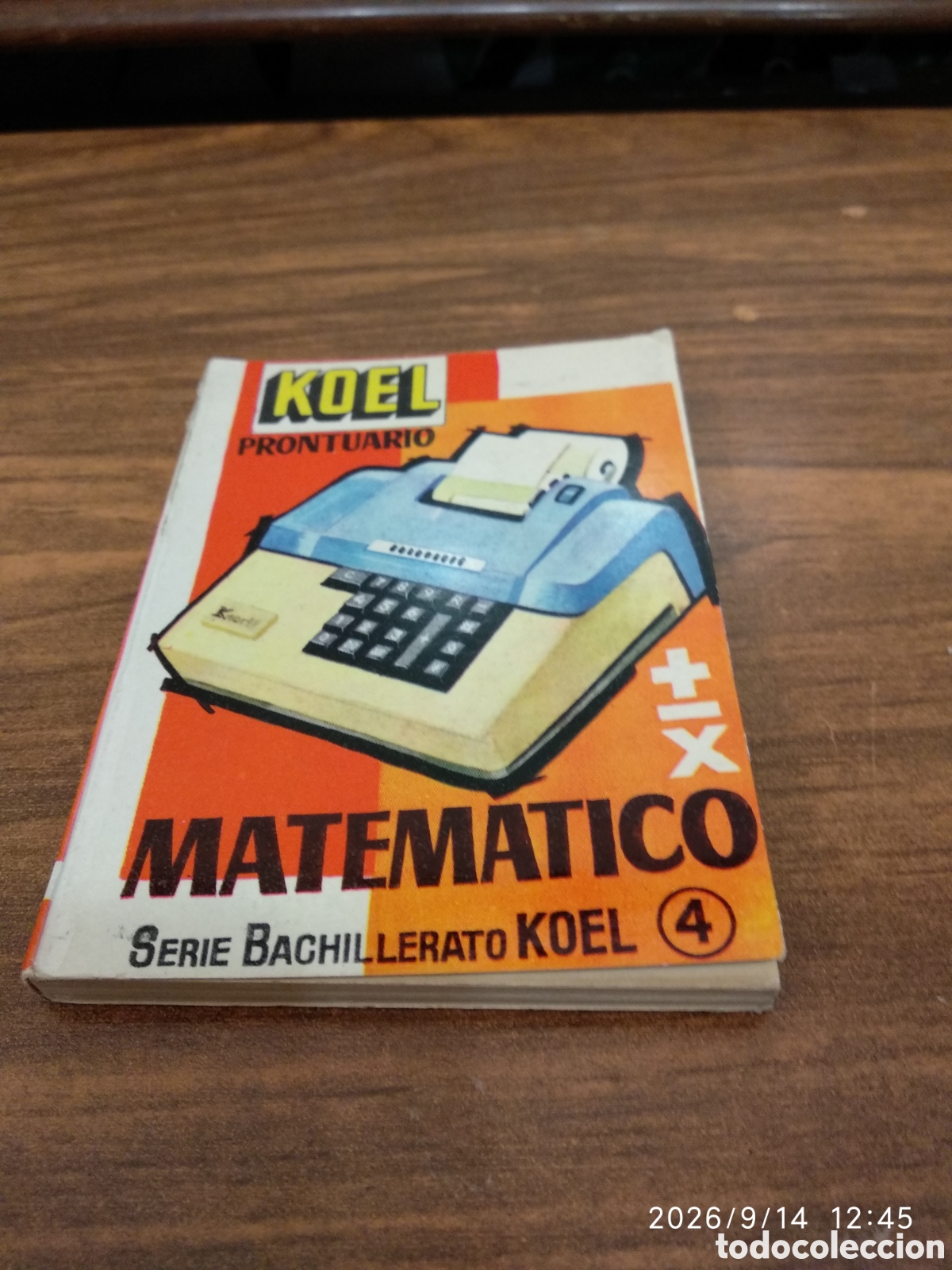 Libros de segunda mano: Koel prontuario Matem&aacute;tico 4 - Foto 2