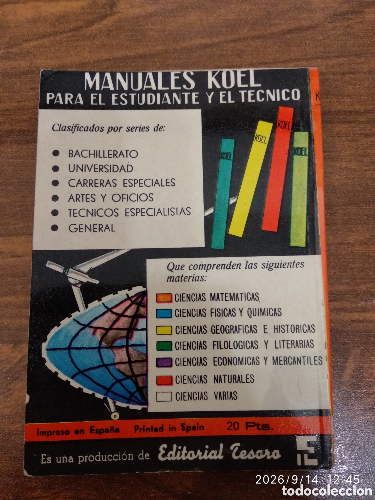 Libros de segunda mano: Koel prontuario Matem&aacute;tico 4 - Foto 4