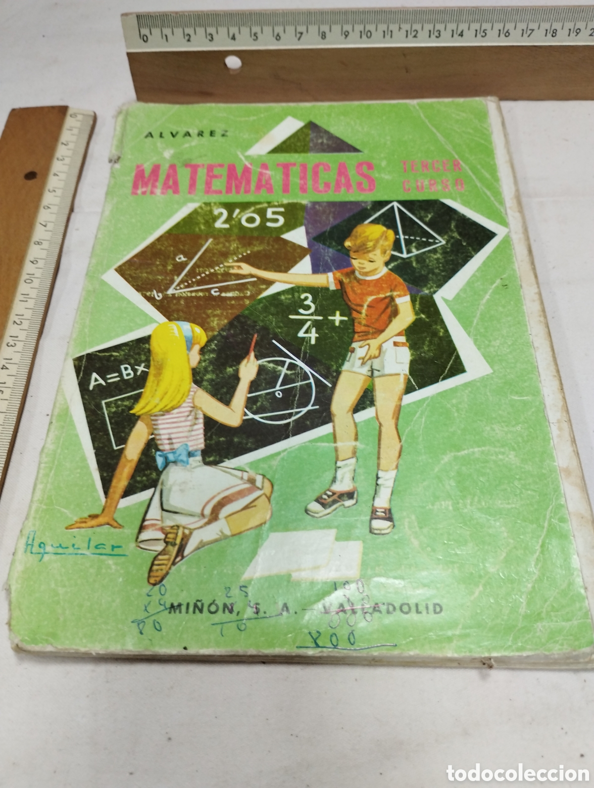Libros de segunda mano: Matem&aacute;ticas 3&deg; curso. Editorial Mi&ntilde;&oacute;n, 1966 - Foto 1