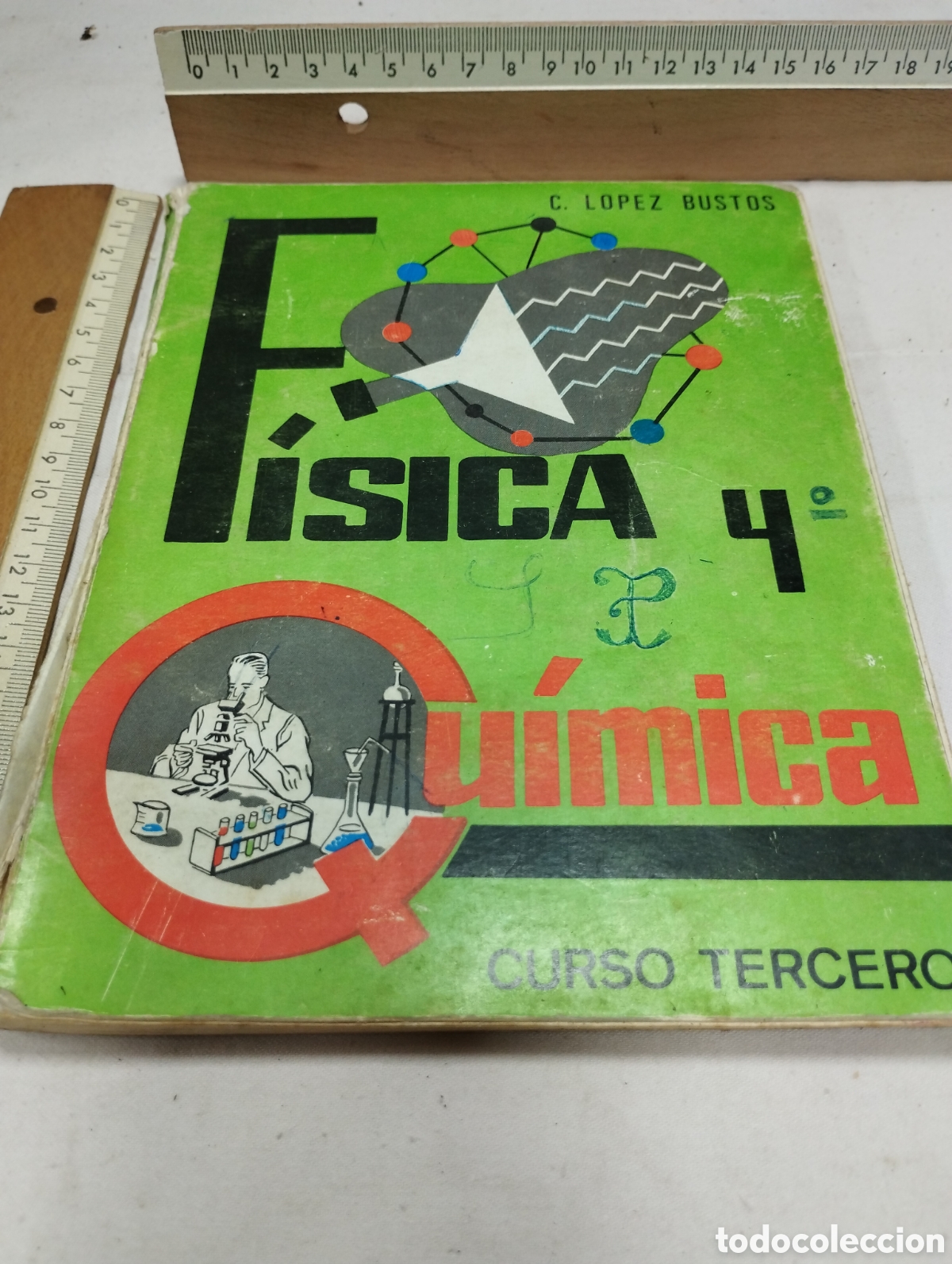 Libros de segunda mano: F&iacute;sica y qu&iacute;mica. 3&deg; de bachillerato. Lopez Bustos, 1969