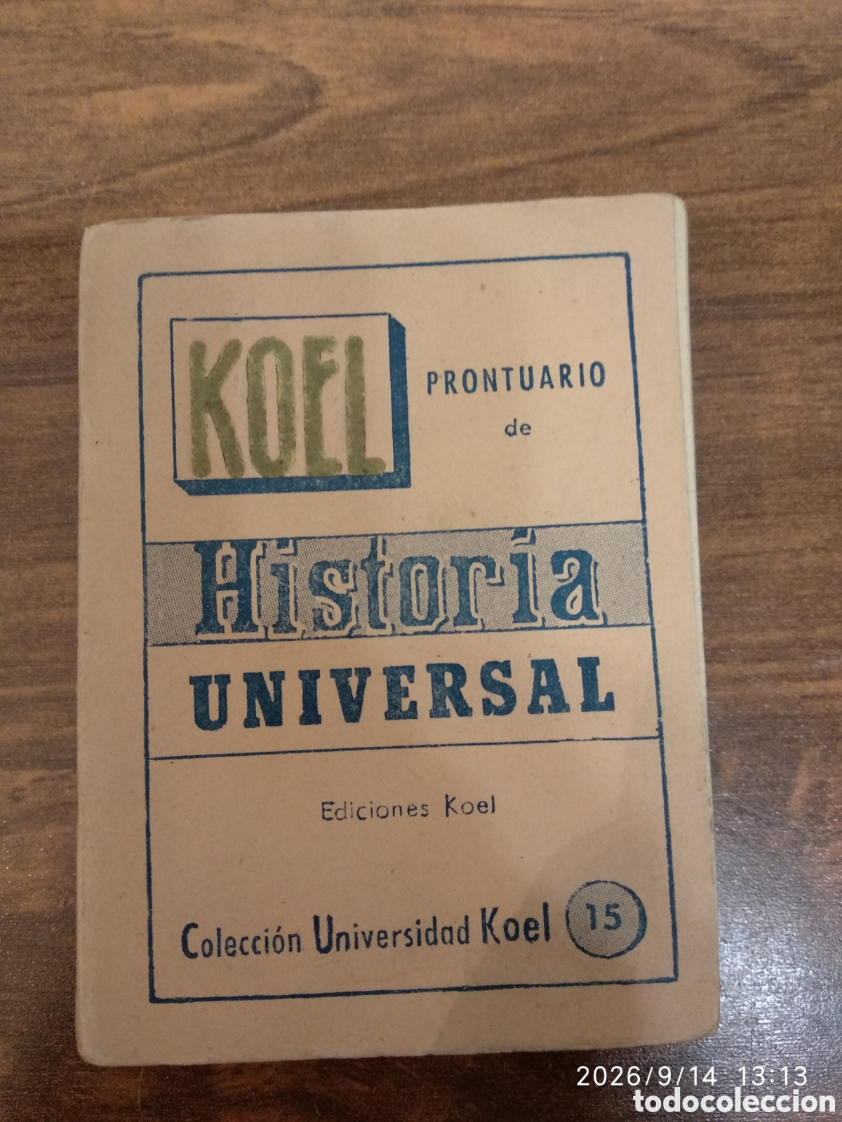 Libros de segunda mano: Koel prontuario de historia universal 15 - Foto 2