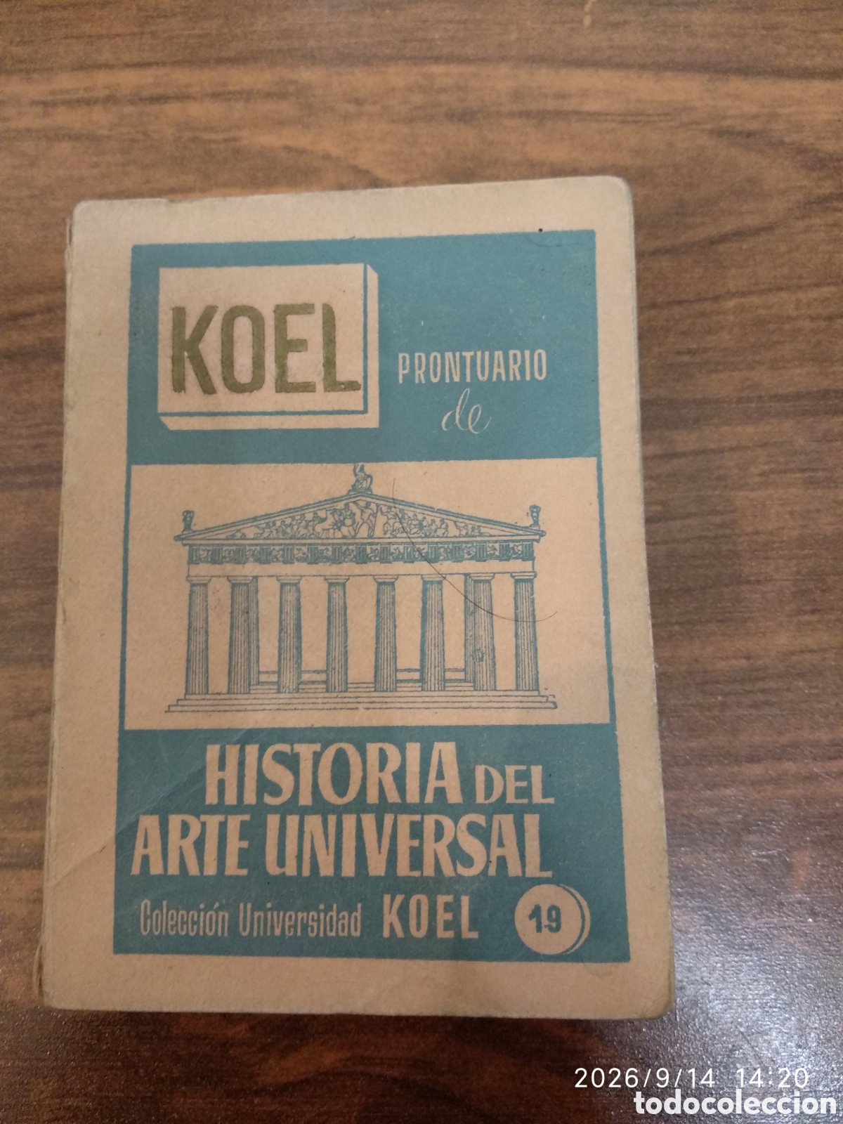 Libros de segunda mano: Koel prontuario de historia del arte universal