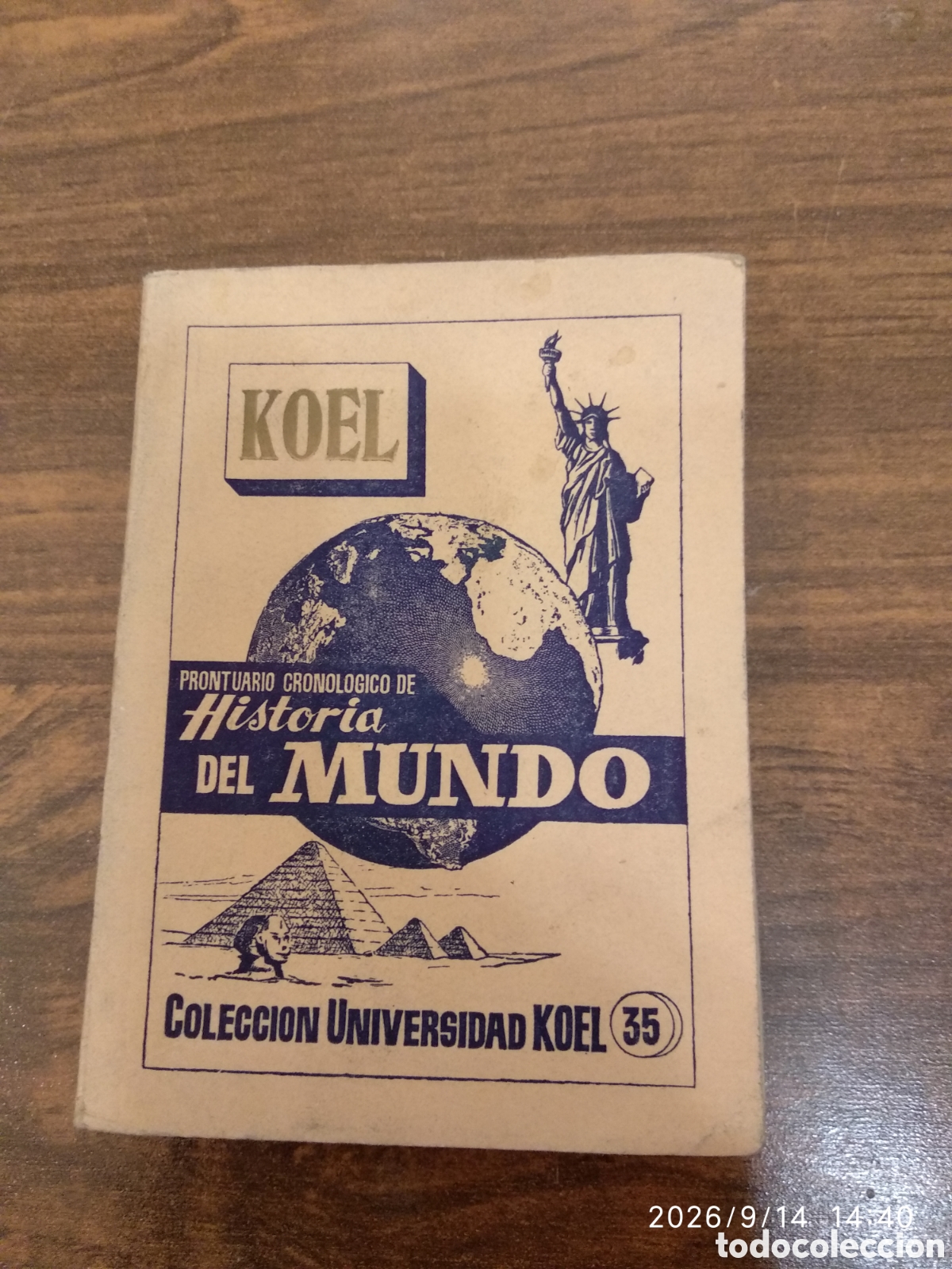 Libros de segunda mano: Koel prontuario cronol&oacute;gico de historia del mundo 35