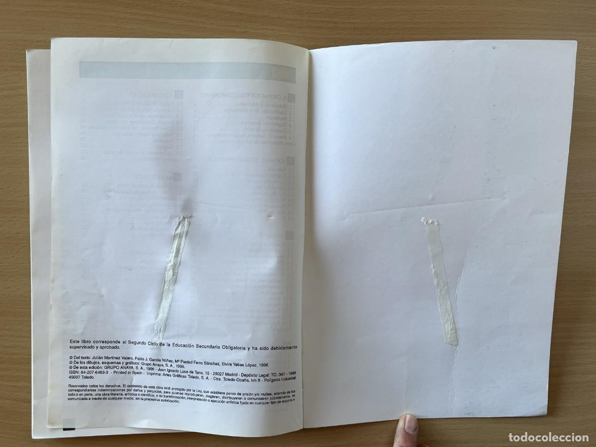 Libros de segunda mano: Libro Inform&aacute;tica ESO Anaya 1996 Retro - Foto 7