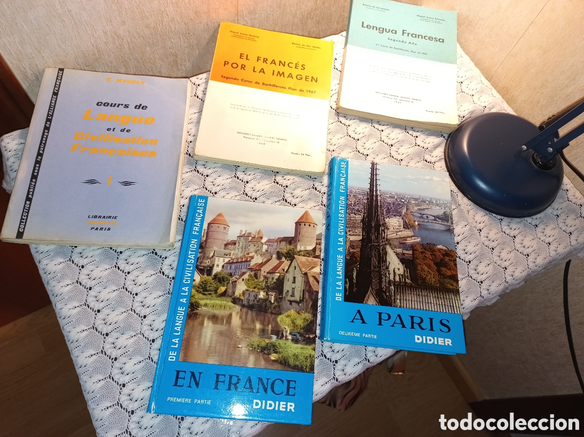Libros de segunda mano: Lote de 5 libros de texto de franc&eacute;s