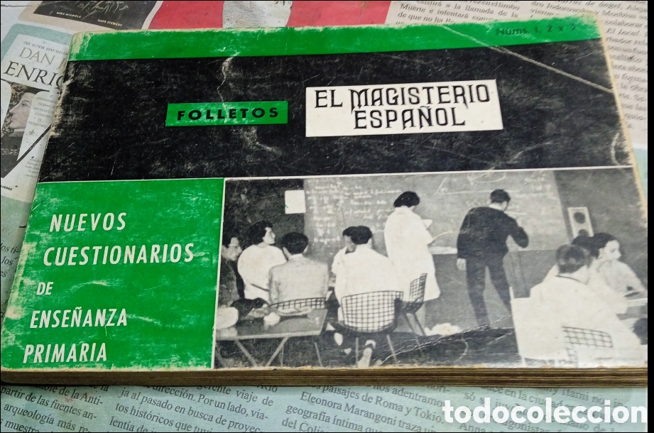Libros de segunda mano: FOLLETOS EL MAGISTERIO ESPA&Ntilde;OL, CUESTIONARIOS NACIONALES DE ENSE&Ntilde;ANZA PRIMARIA-1965