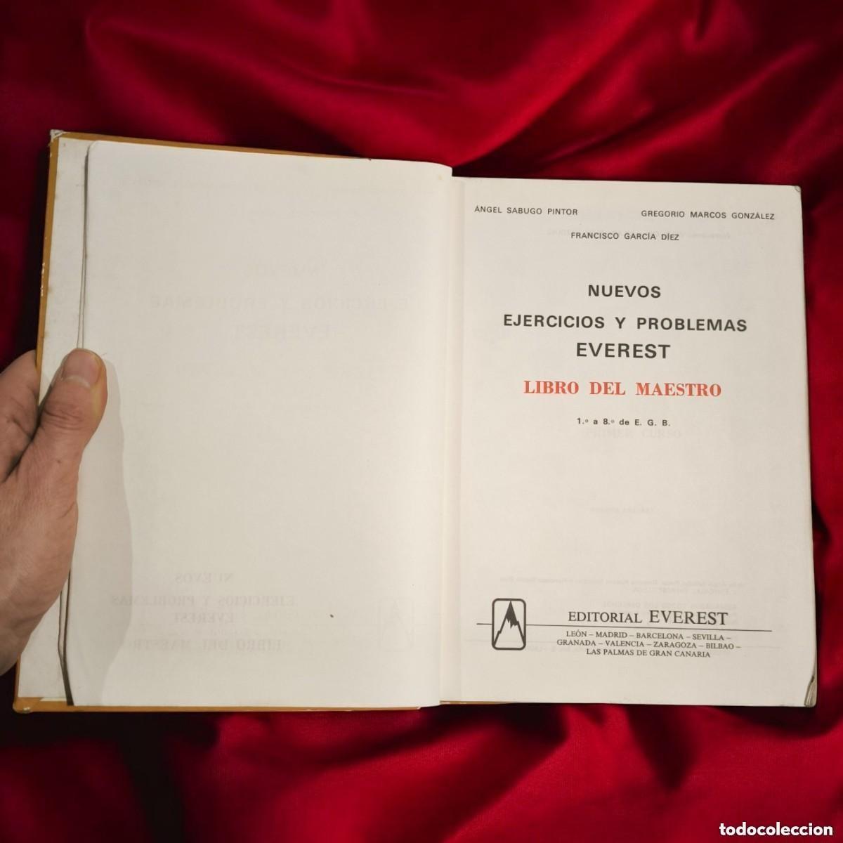 Libros de segunda mano: Libro del Maestro 1.&ordm; a 8.&ordm; de E.G.B. &ndash; Nuevos Ejercicios y Problemas Everest - Foto 6