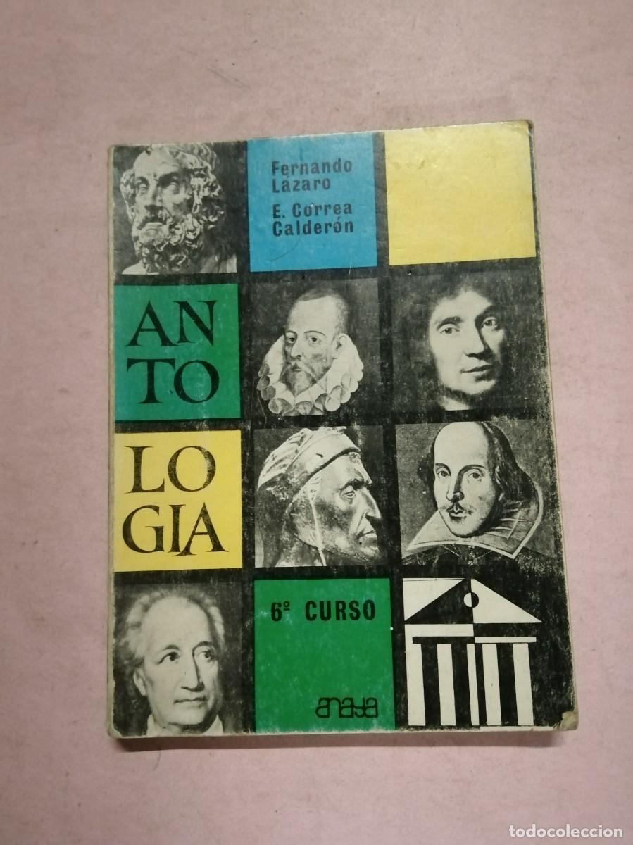 Libros de segunda mano: ANTOLOGIA 6&ordm; CURSO (LAZARO - CORREA - CALDERON)