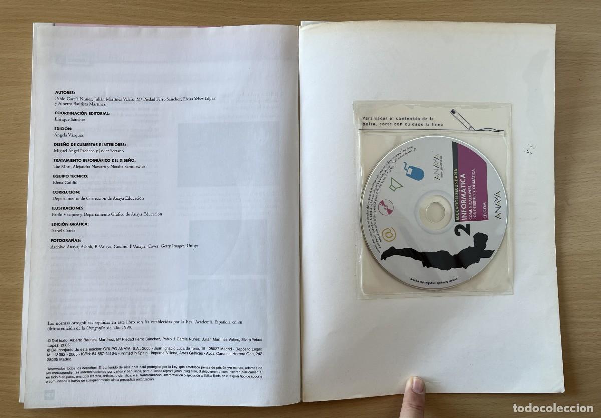Libros de segunda mano: Libro Inform&aacute;tica 2&ordm; ESO Anaya 2005 CD - Foto 7