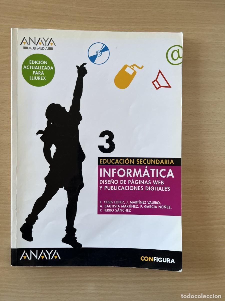 Libros de segunda mano: Libro Inform&aacute;tica 3&ordm; ESO Anaya 2005 CD