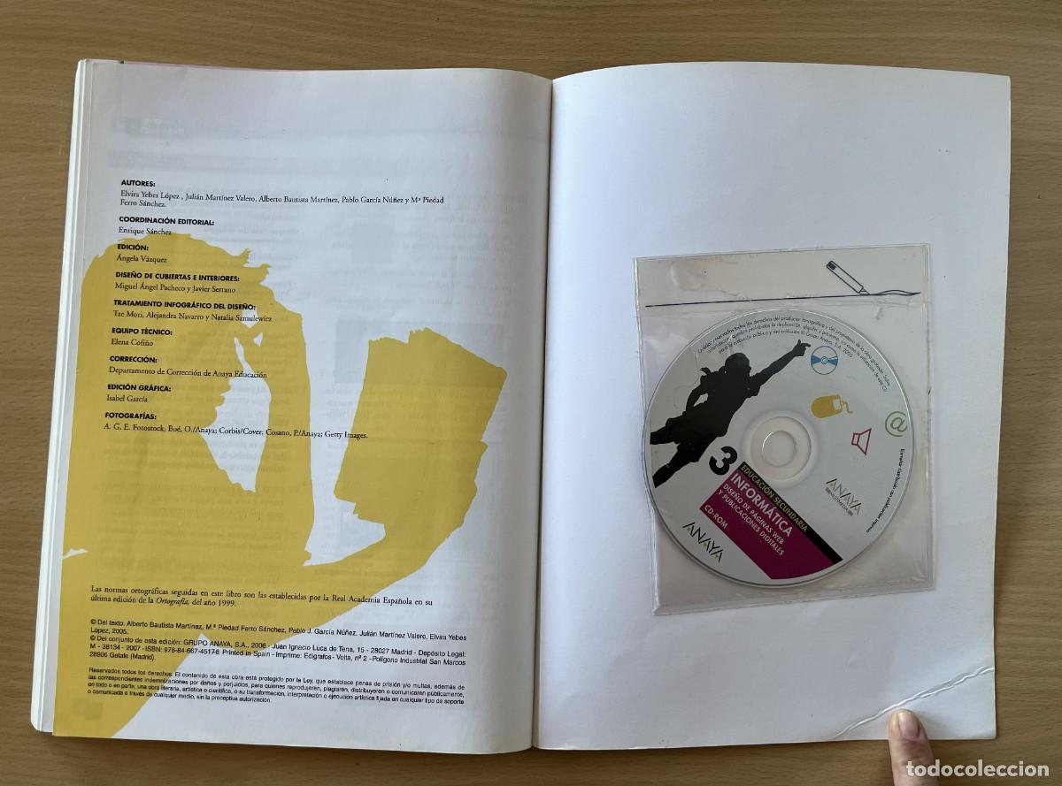 Libros de segunda mano: Libro Inform&aacute;tica 3&ordm; ESO Anaya 2005 CD - Foto 7