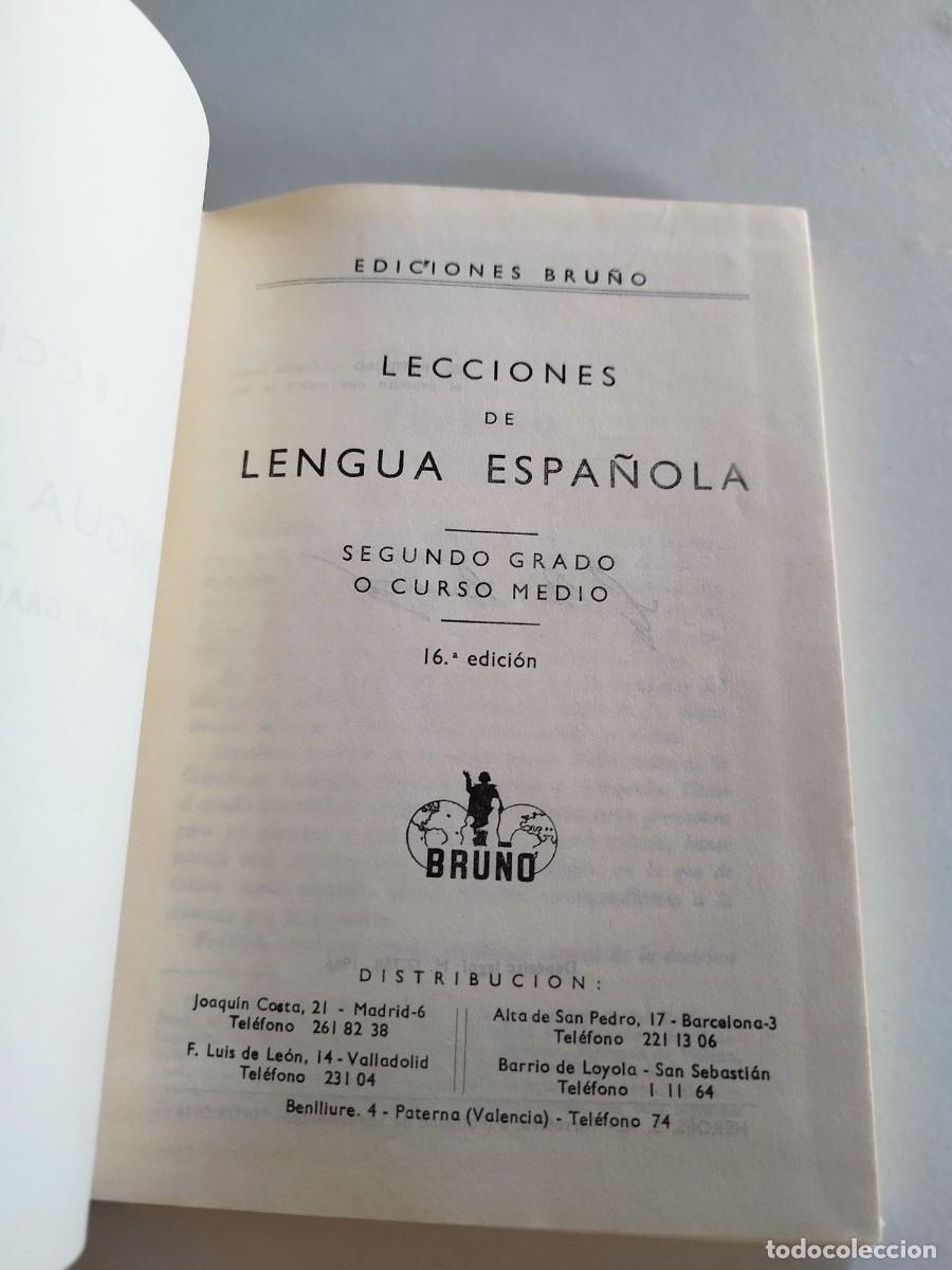 Libros de segunda mano: GRAMATICA ESPA&Ntilde;OLA SEGUNDO GRADO EDICIONES BRU&Ntilde;O - Foto 2