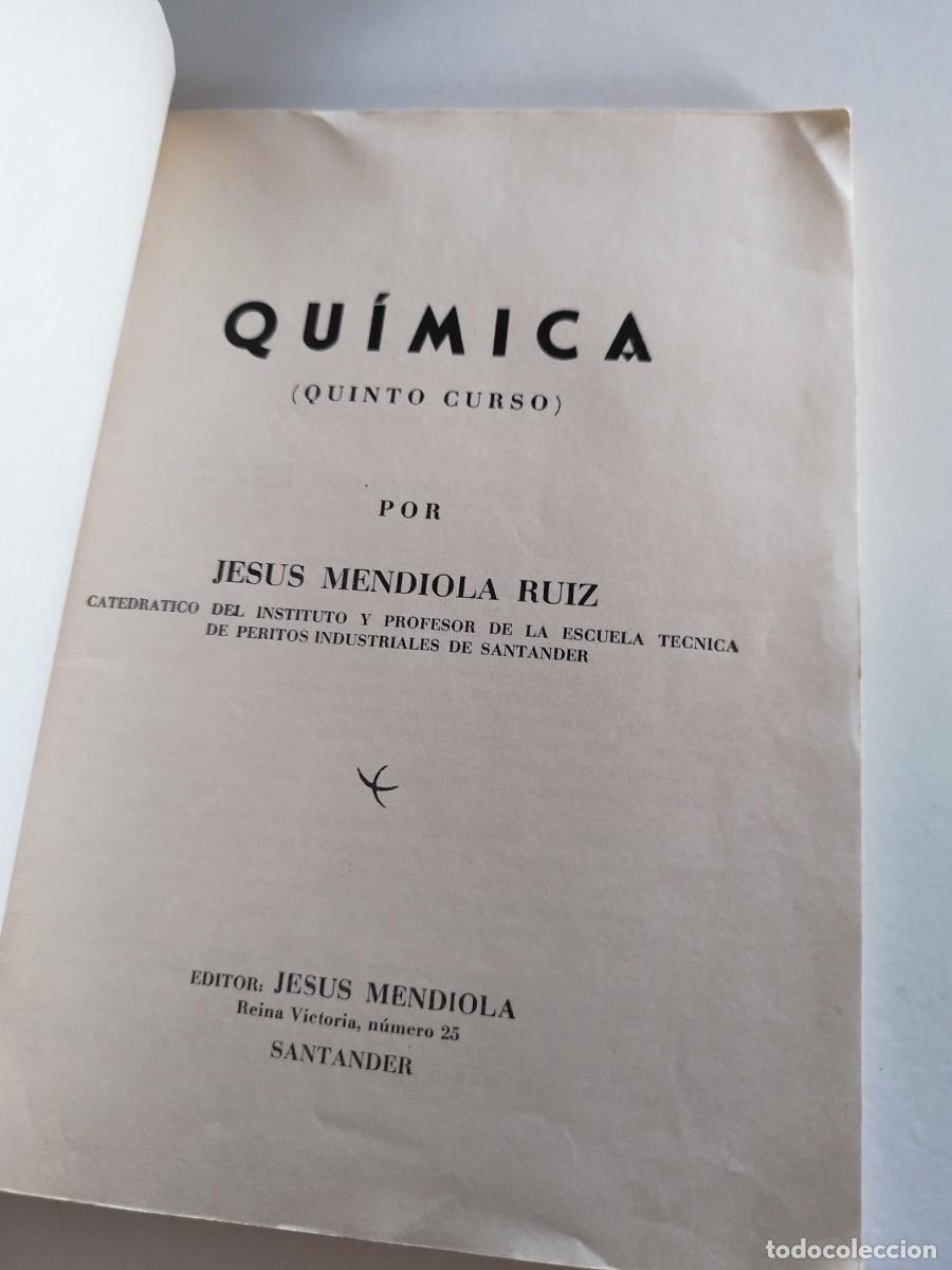 Libros de segunda mano: FISICA. QUINTO CURSO. JESUS MENDIOLA RUIZ. SANTANDER - Foto 2