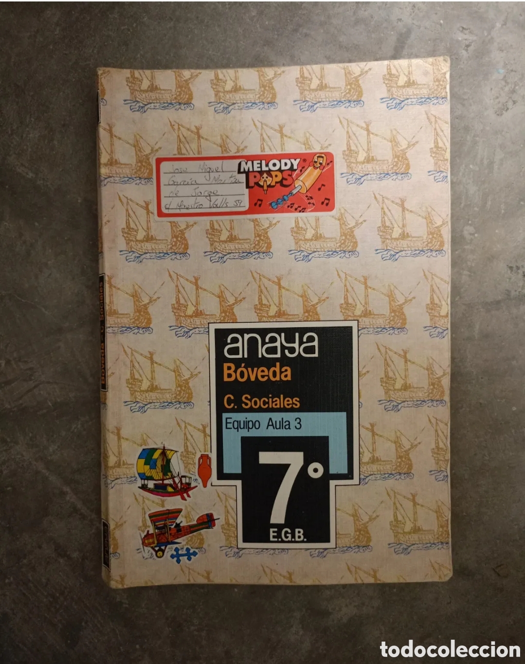 Second hand books: Ciencias sociales 7 EGB Anaya b&oacute;veda
