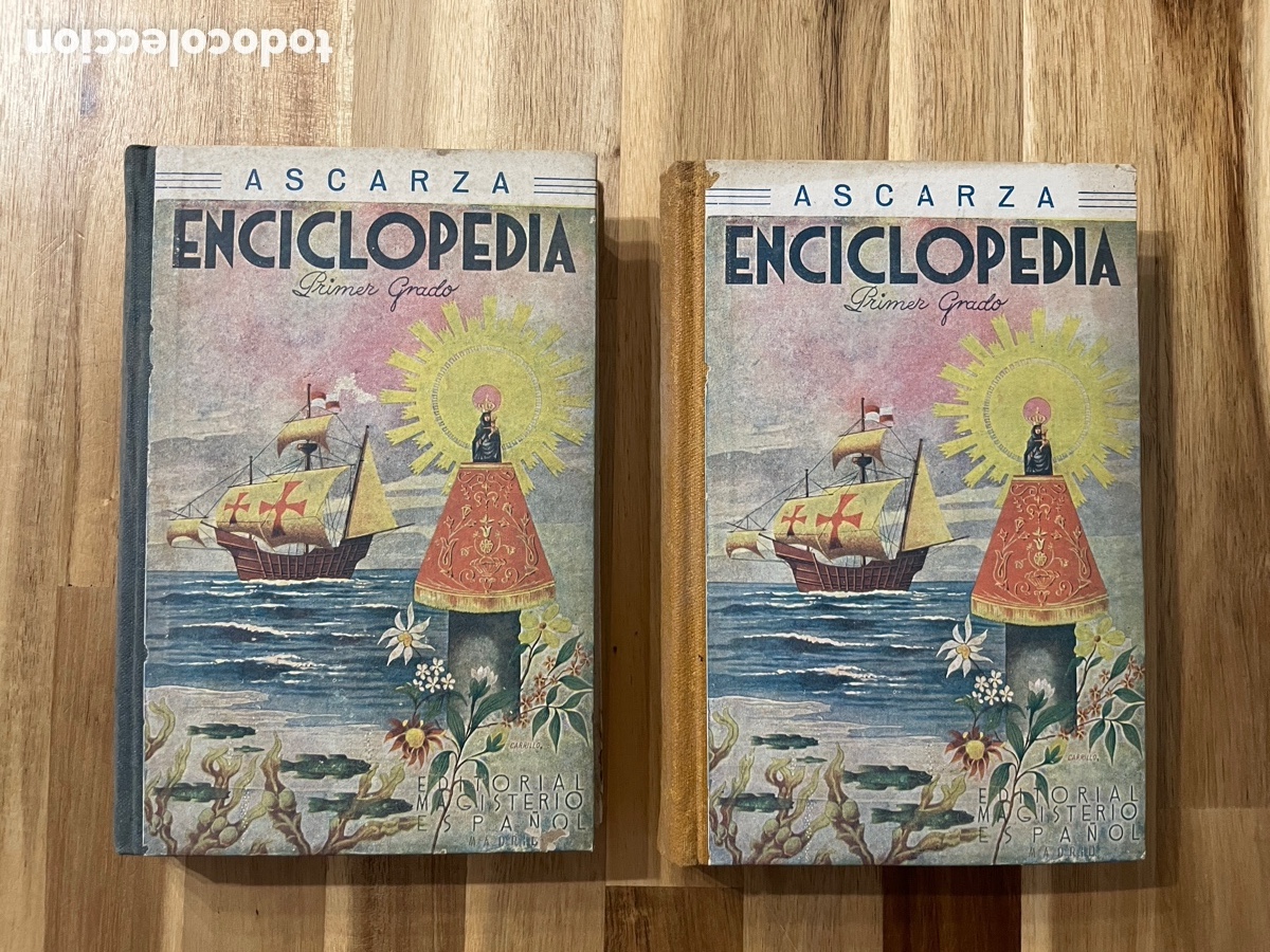 Gebrauchte B&uuml;cher: 2 ejemplares de Ascarza Enciclopedia. Primer grado. Diferente en encintado de lomo.