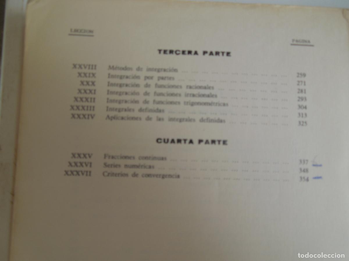 Libros de segunda mano: MATEMATICAS - ALGEBRA - PRIMER CURSO - SANTANDER 1967 LUIS THOMAS ARAS - - Foto 4