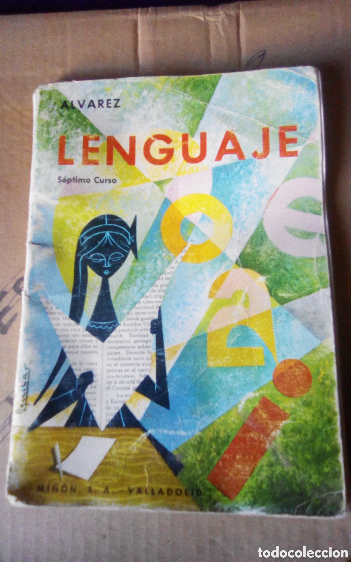 Libros de segunda mano: Lenguaje 7&deg; curso. Por A. &Aacute;lvarez y C. Herrero. Editorial Mi&ntilde;on, a&ntilde;o 1968. Con 126 p&aacute;ginas, algunas