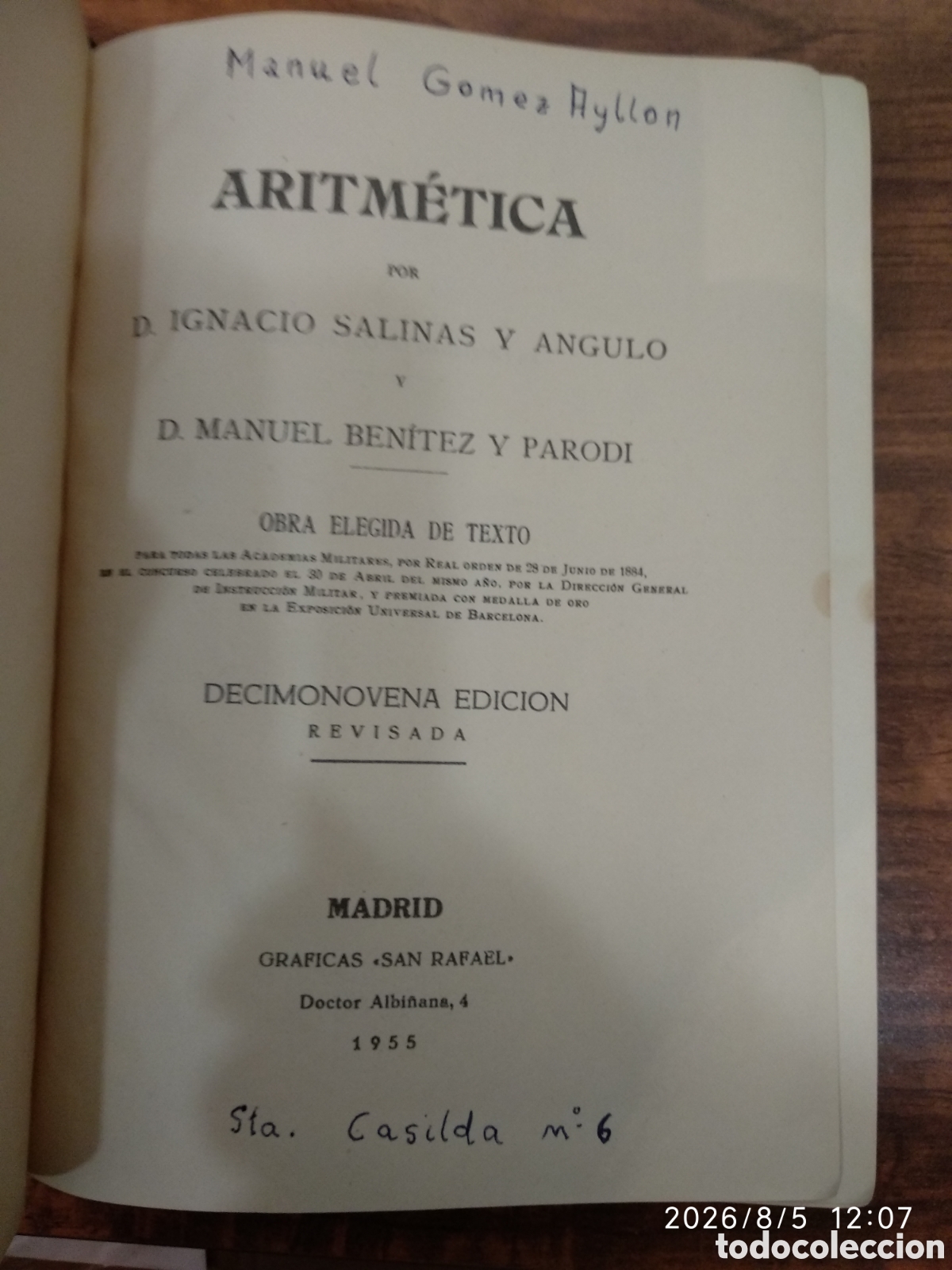Libros de segunda mano: Aritm&eacute;tica (Ignacio Salinas y &Aacute;ngulo) - Foto 13