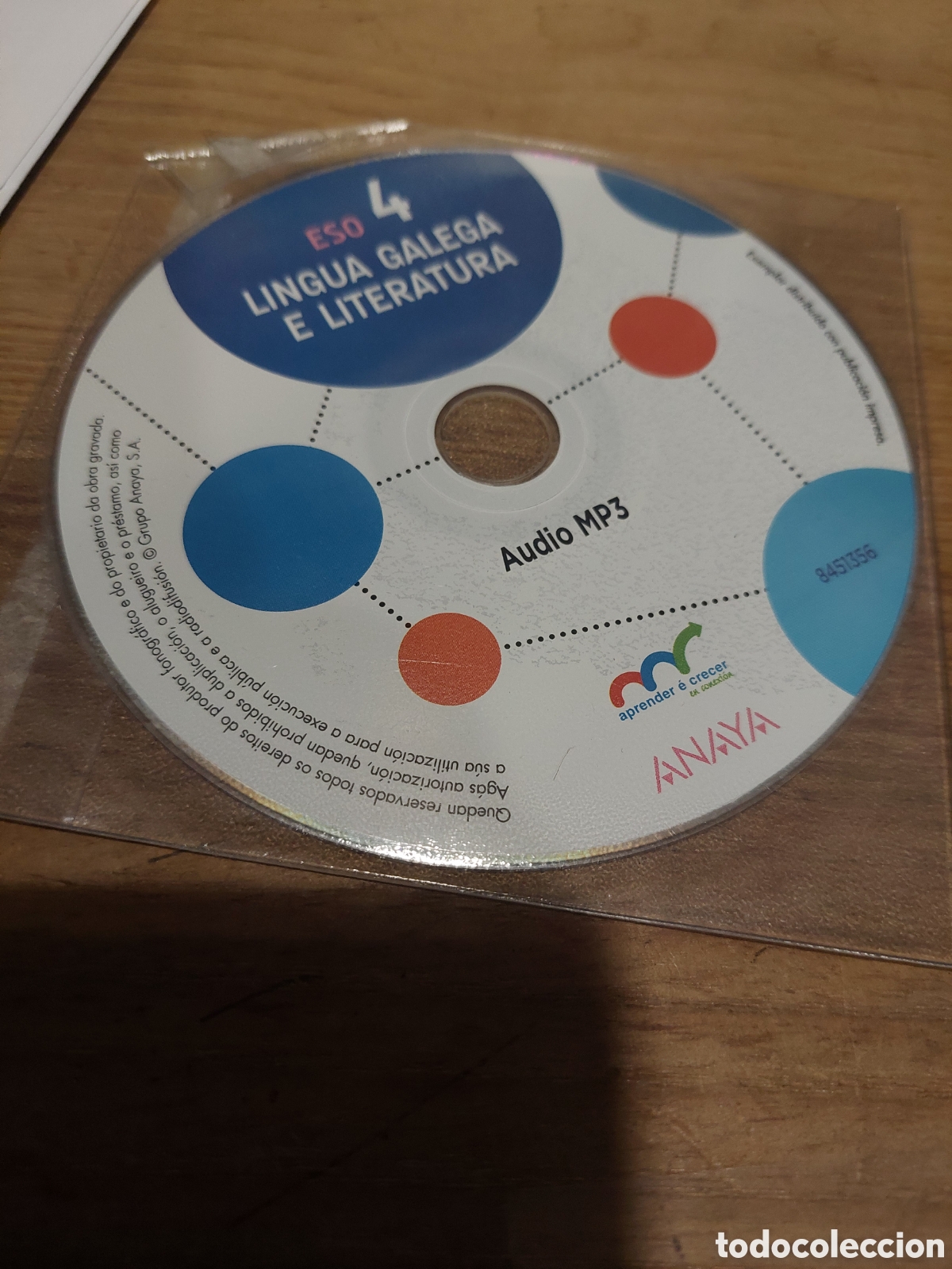 Libros de segunda mano: LITERATURA GALLEGA LENGUA E LITERATURA AUDIO MP 3 ANAYA