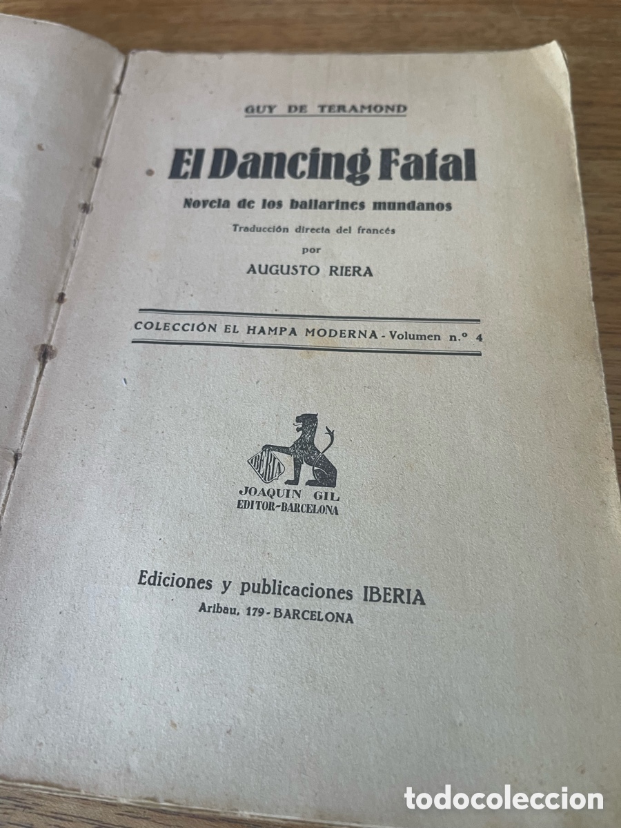 Libros de segunda mano: El Dancing Fatal Guy de T&eacute;ramond primera edici&oacute;n 1929 - Foto 2