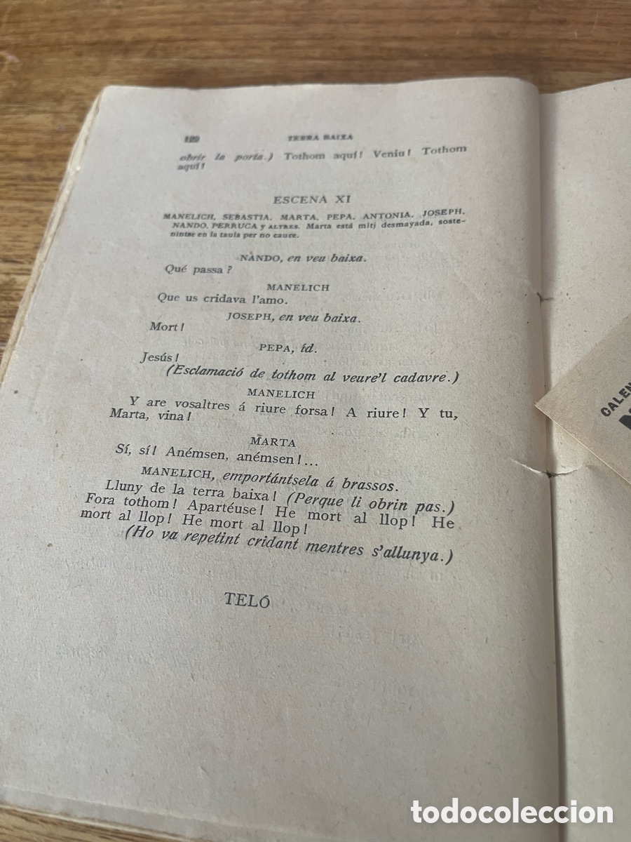 Libros de segunda mano: Terra Baixa &Agrave;ngel Guimer&agrave; octava edici&oacute;n hacia 1918 - Foto 6